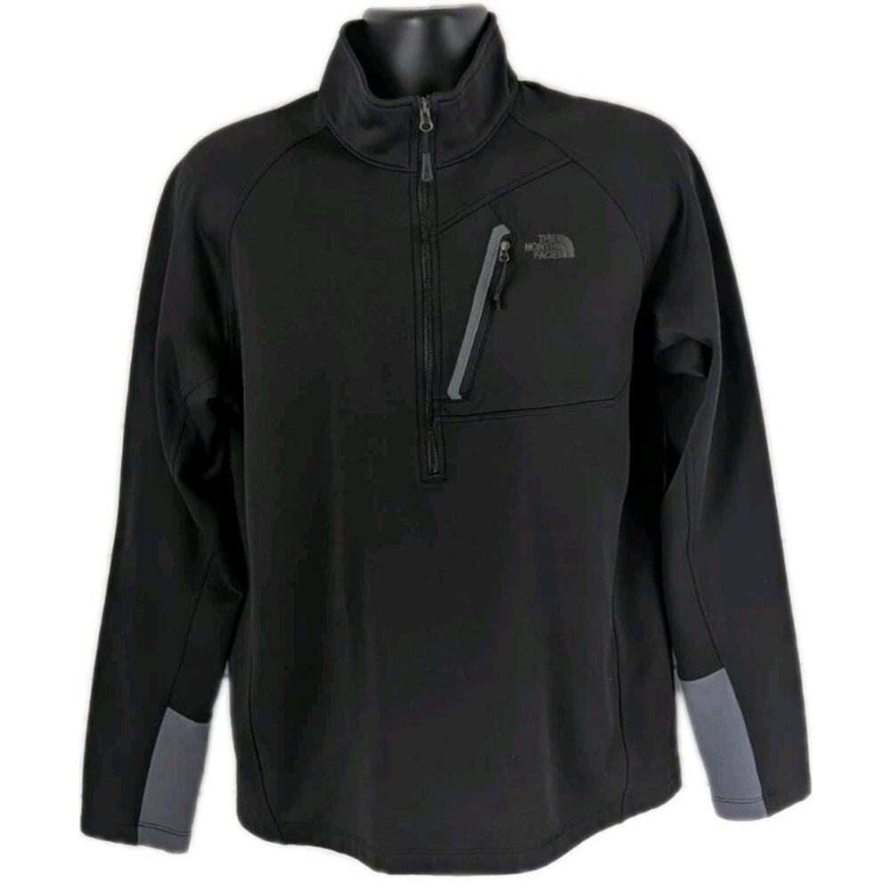 The North Face Canyonlands Men’s Large Fleece 1/2 Zip Pullover Jacket F14 Black